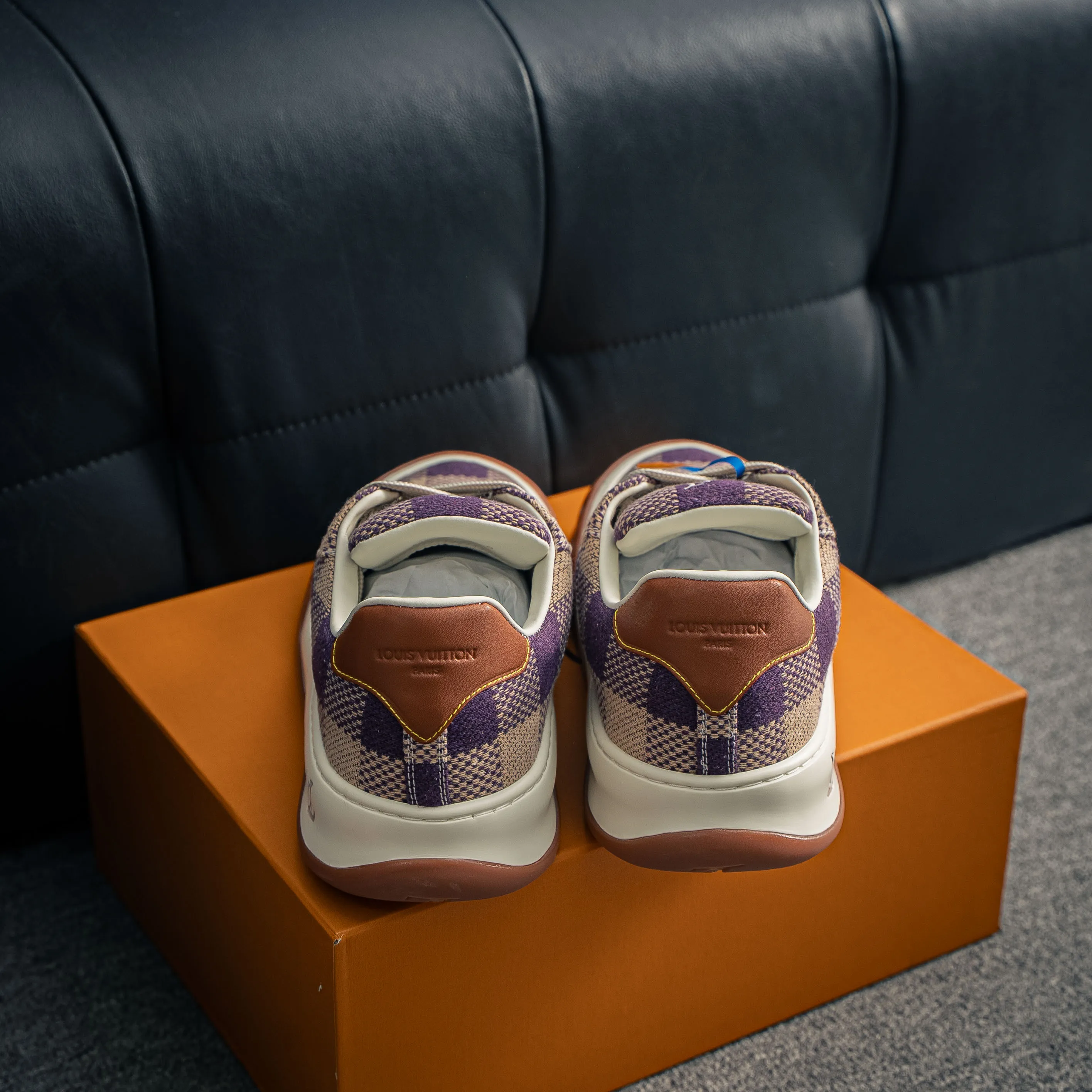 LV tilted ， Shoes，Sneakers， Shoes，Skate Shoes~~ Sneakers， LV Shoes ， Cushioning TPU Vuitton ，